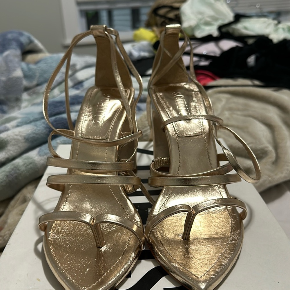 Schutz Gold Heels